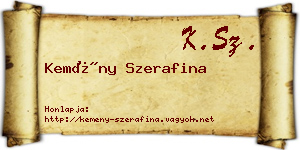 Kemény Szerafina névjegykártya